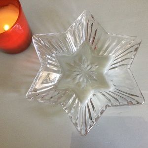 Vintage Glass Star Dish
